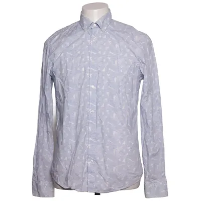 Shirt (Blue, White) from WE Fashion Cotton