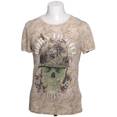 T-shirt (Beige, Green) from Kingkerosin Cotton
