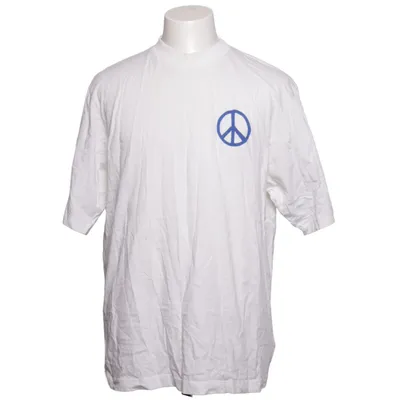 T-shirt (Blanc, Bleu) de Marcelo Burlon Coton, Élasthane