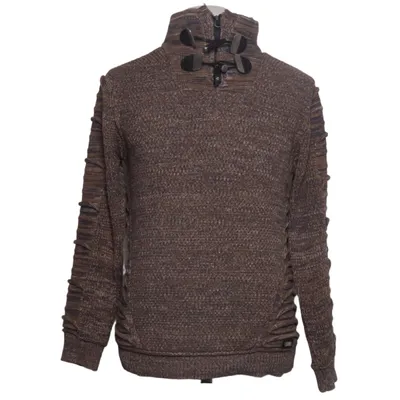 Cardigan (Marron, Bleu) de Rusty Neal Acrylique, Coton