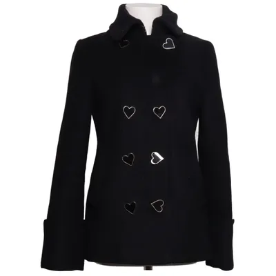 Pea coat (Black) from Viktor & Rolf Polyamide, Viscose, Wool