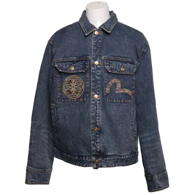 Denimjakke (Blå) fra Evisu Bomuld, Elastan