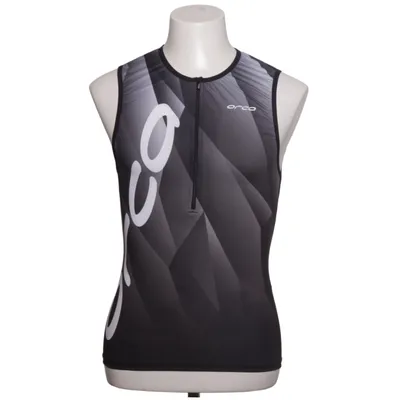 Cykeltrøje (Sort, Grå, Hvid) fra Orca Elastan, Polyester