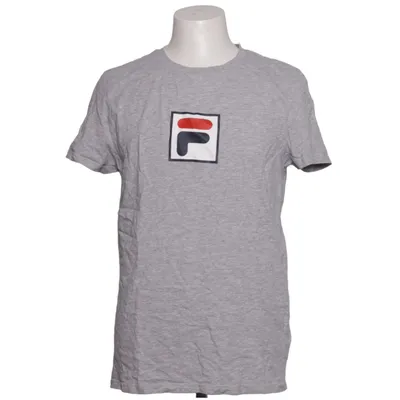 T-shirt (Gray) from Fila Cotton, Viscose