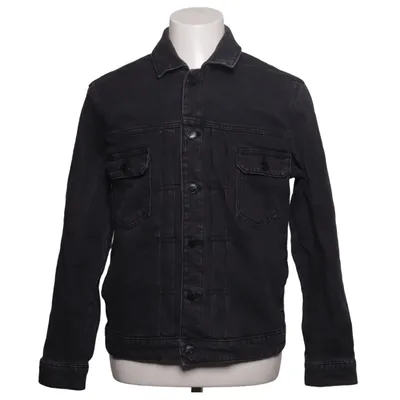 Denim jacket (Black Trucker) from Led Zepplin Cotton, Elastane