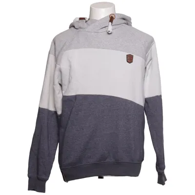 Hoodie (Gray, White, Blue) from Indicode Cotton, Polyester