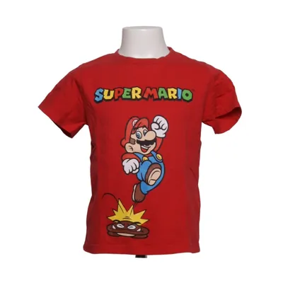 T-shirt (Röd, Flerfärgad) från Super Mario Bomull