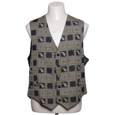Suit vest (Blue, Beige) from Gordon Crane Silk