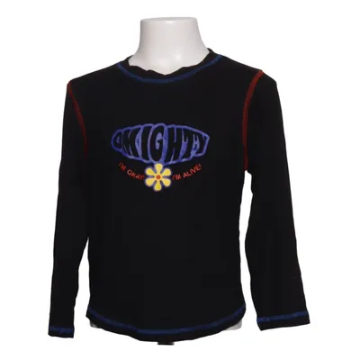 Lange mouwen shirt (Zwart, Meerkleurig) van O-Mighty Katoen, Elastaan