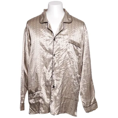 Pyjamasskjorta (Beige, Svart) från Enrico Mori Bomull, Polyester