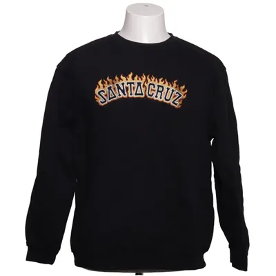 Sweatshirt (Black, Multicolored) from Santa Cruz Cotton, Polyester