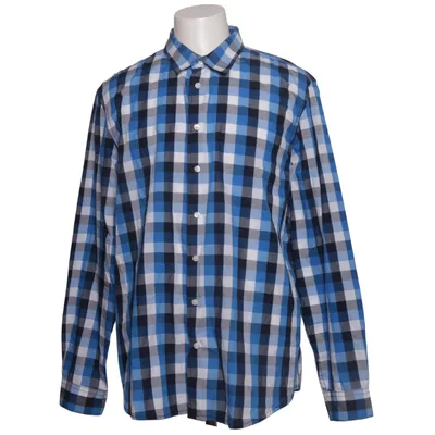 Shirt (Blue, White, Black) from Angelo Litrico Cotton, Polyester