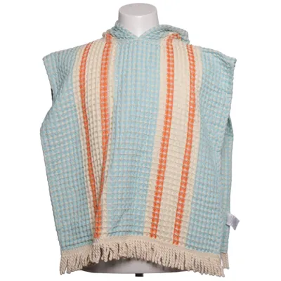 Poncho (Blue, Orange, White) from Sage x Clare Cotton