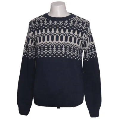 Sweater (Blue, White) from Luciano Acrylic, Polyamide, Wool