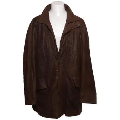 Læderjakke (Brun) fra GANT Polyester, Læder