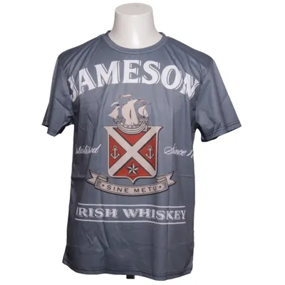 T-shirt (Grijs) van Jameson Elastaan, Polyester