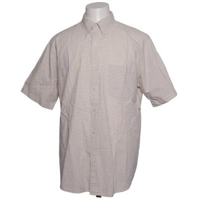 Korte mouwen shirt (Beige, Wit) van Lands' End