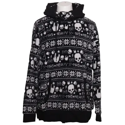 Hoodie (Black, White) from EMP Polyester