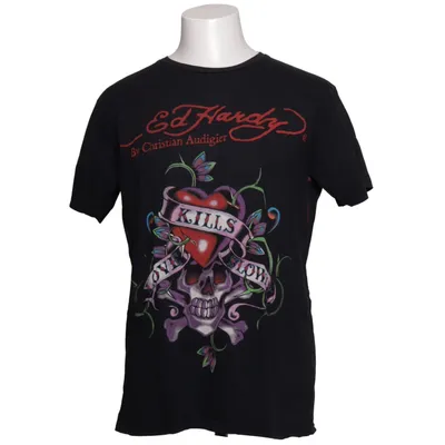 T-shirt (Noir, Multicolore) de Ed Hardy by Christian Audigier Coton