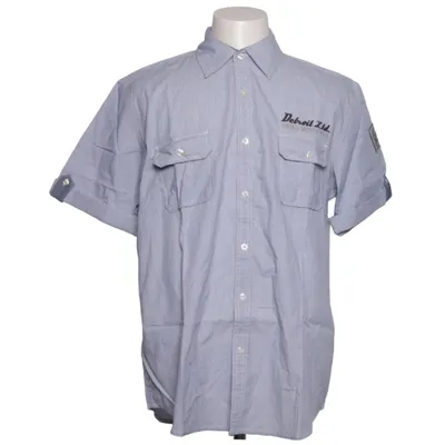 Chemise à manches courtes (Bleu) de VanVaan Coton