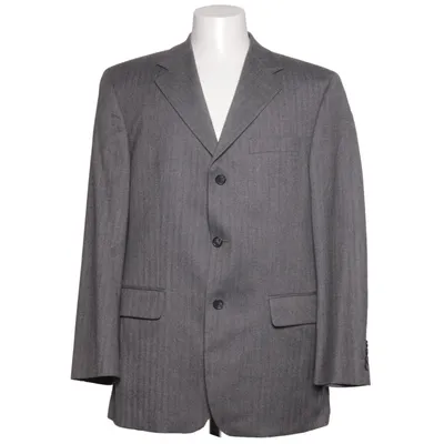 Blazer (Gray) from Pierre Cardin Acetate, Viscose, Wool