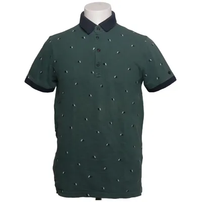 Polo shirt (Green) from Cast Iron Cotton, Elastane, Polyester