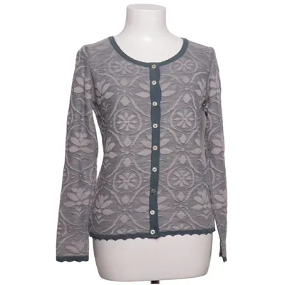 Cardigan (Gray, Blue, White) from Sorgenfri Sylt Acrylic, Cotton, Linen, Polyester, Viscose