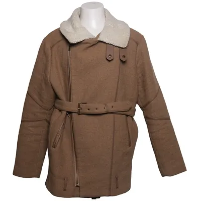 Veste en peau de mouton retournée (Beige) de Black Kaviar Polyester, Laine