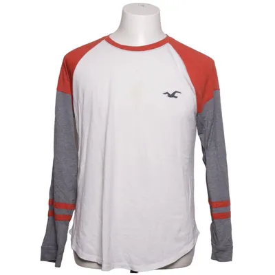 Langærmet t-shirt (Hvid, Rød, Grå) fra Hollister