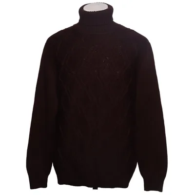 Turtleneck (Brown) from Hajo Acrylic, Merino wool