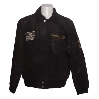 Lederjacke (Braun, Mehrfarbig) von David Moore Baumwolle, Leder, Polyester