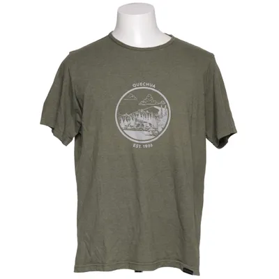 T-shirt (Grön) från Quechua Ekologisk bomull, Återvunnen polyester