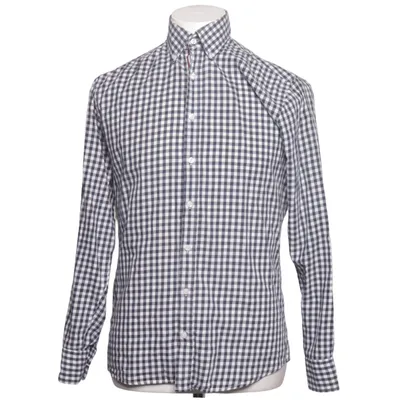 Shirt (Blue, White) from Strokesman's Cotton