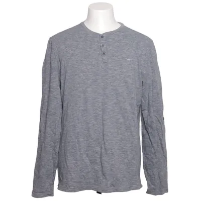 Henley T-shirt (Grå) fra Mustang True Denim Bomuld, Viscose