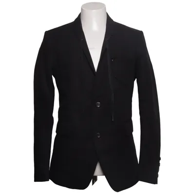 Blazer (Black) from Diesel Black Gold Cotton, Leather, Polyester