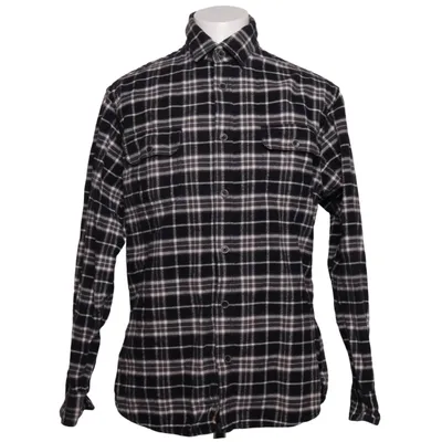Flannel skjorte (Sort, Hvid) fra Jachs Bomuld