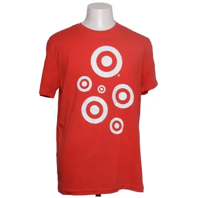 T-shirt (Rood, Wit) van Mossimo Supply Co Katoen, Polyester