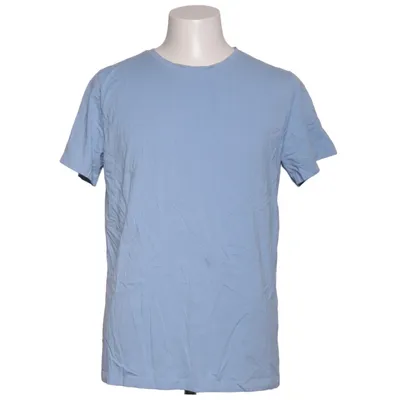 T-shirt (Blauw) van Strokesman's Katoen, Elastaan