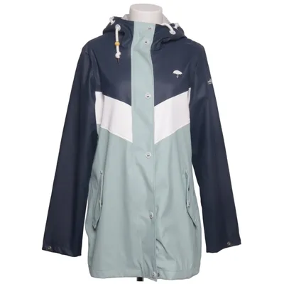Raincoat (Blue, White, Green) from Schmuddelwedda Cotton, Polyester, Polyurethane