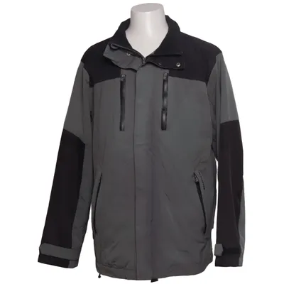 Outdoor jacket (Gray, Black) from Klepper Elastane, Polyamide, Polyester