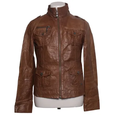 Leather jacket (Brown) from One Green Elephant Leather, Polyester