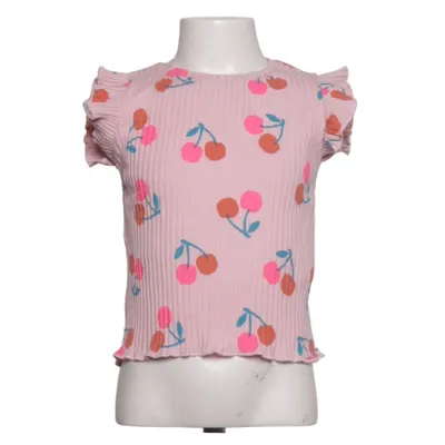 Haut (Rose, Multicolore) de Zara Coton, Élasthane