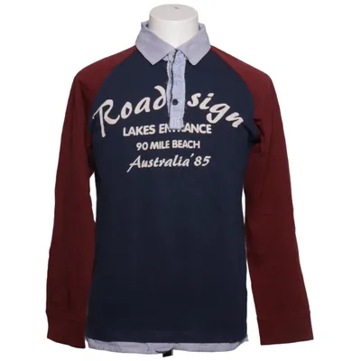 Rugby shirt (Blue, Red, White) from Roadsign Australia Cotton