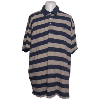 Poloshirt (Blau, Beige) von Kitaro Men Baumwolle
