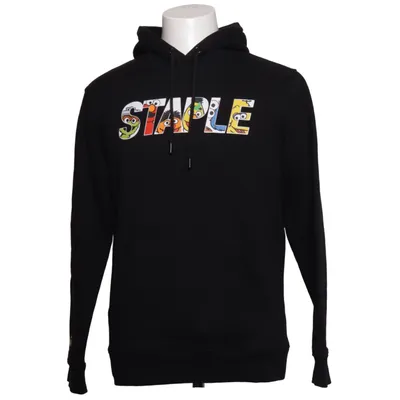 Sweat à capuche (Noir) de Staple Coton, Polyester
