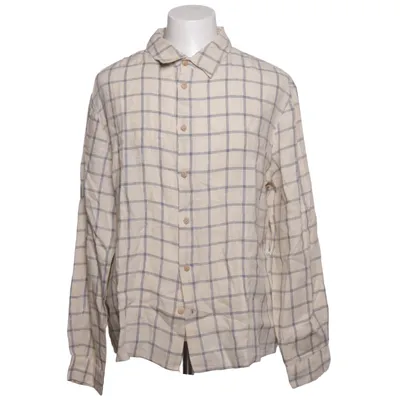 Shirt (Beige, Blue) from Matona Linen