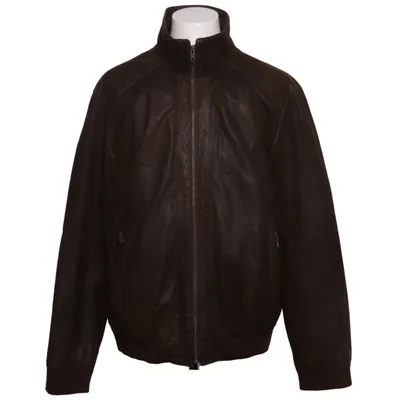 Leather jacket (Brown) from Pierre Cardin Leather, Polyester