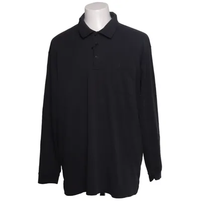 Rugby shirt (Zwart) van Ragman Katoen, Polyester