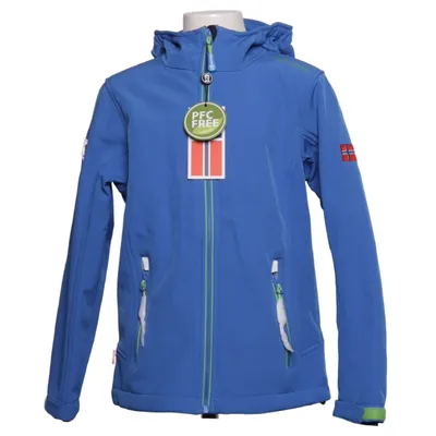 Softshell jacket (Blue, Green) from Trollkids Elastane, Polyester
