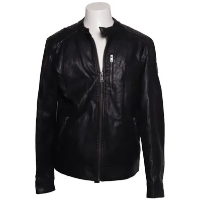 Bikerjacka (Svart) från Jean Pascale Polyester, Polyuretan, Viskos